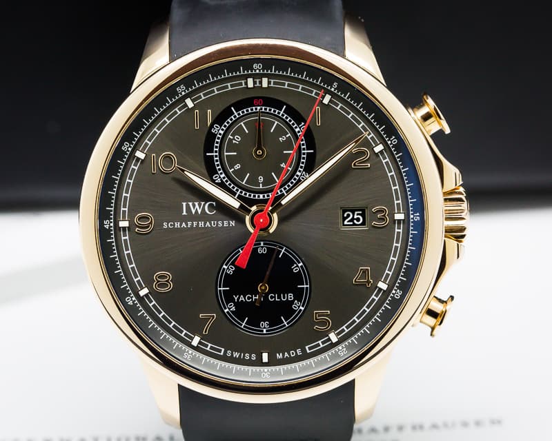 IWC IWC Portuguese Yacht Club Flyback Grey Dial 43.5mm RG / Rubber
