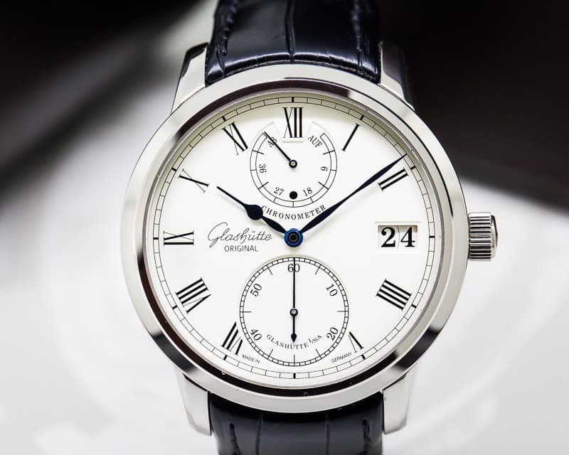 Glashutte Original Senator Chronometer 18K White Gold