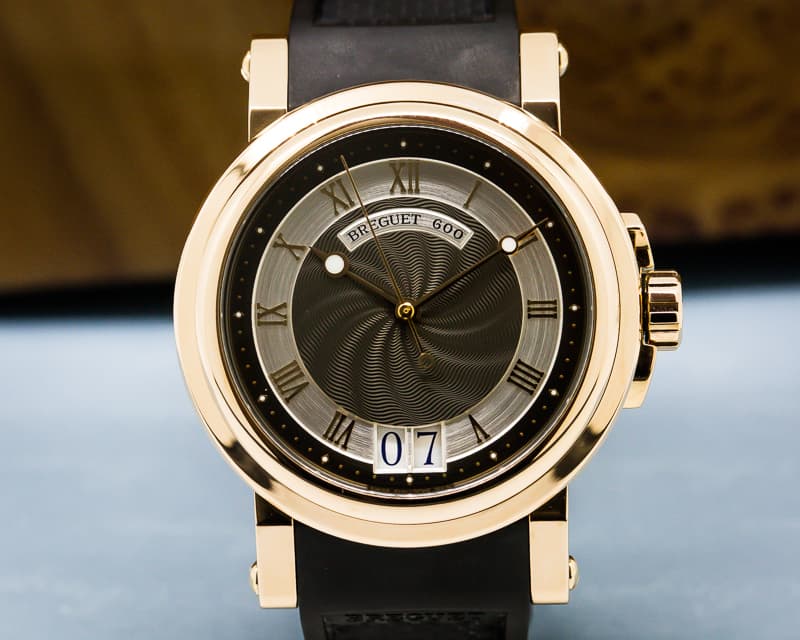 Breguet Marine Automatic Big Date 18K Rose Gold / Rubber