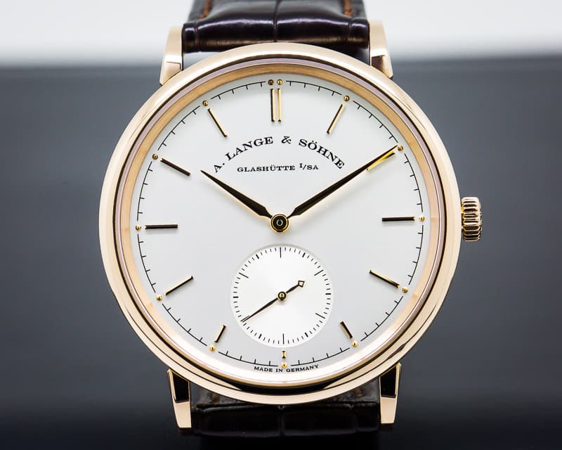 A. Lange and Sohne Saxonia Automatik 18K Rose Gold / Silver Dial