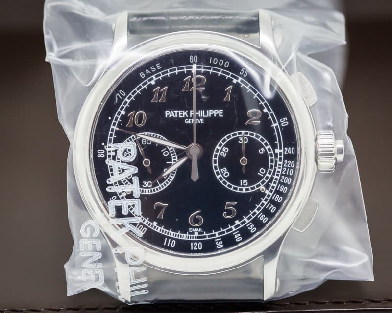 Patek Philippe Split Second Platinum Black Enamel Dial