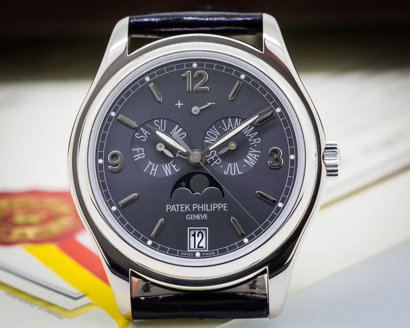 Patek Philippe Annual Calendar Grey Dial White Gold
