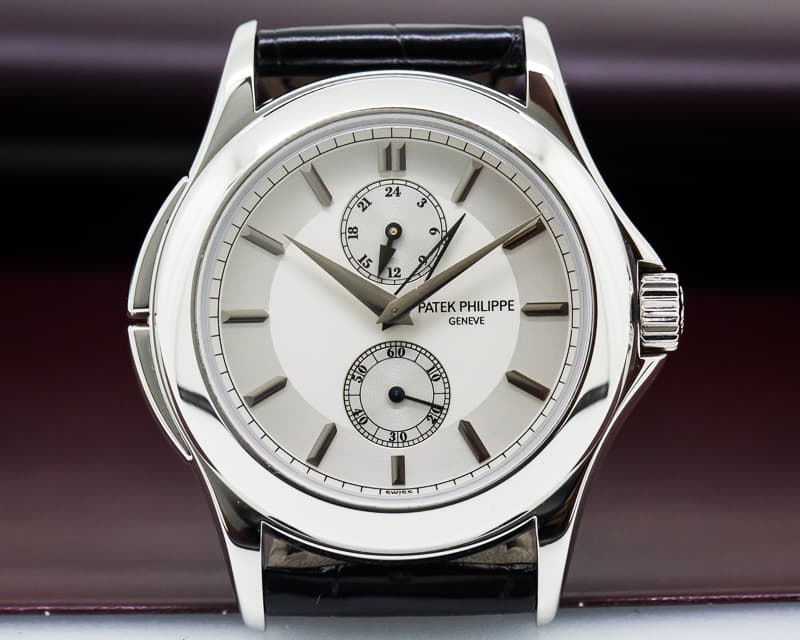 Patek Philippe Travel Time Manual Silver Dial Platinum 