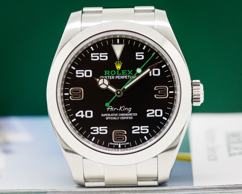 Rolex Air King Black Dial SS 