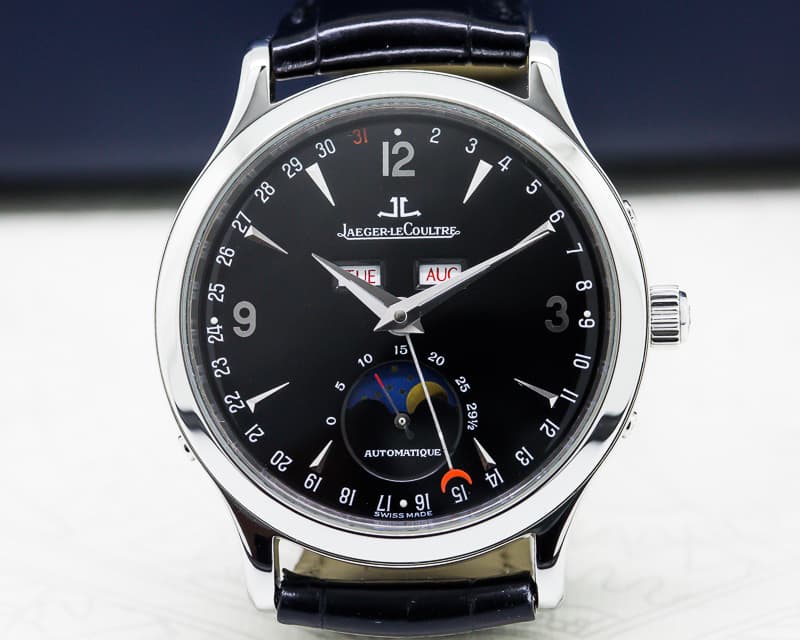 Jaeger LeCoultre Master Moon SS Black Dial 