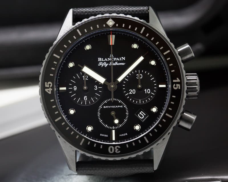 Blancpain Fifty Fathoms Bathyscaphe Cermaic Flyback Chronograph SS