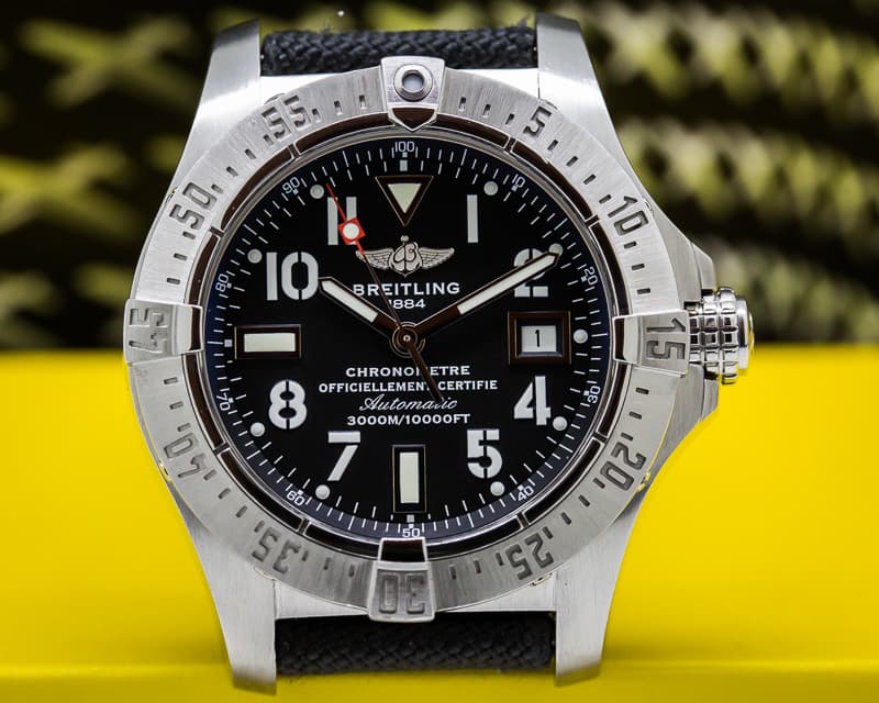 Breitling Avenger Seawolf SS Black Dial 