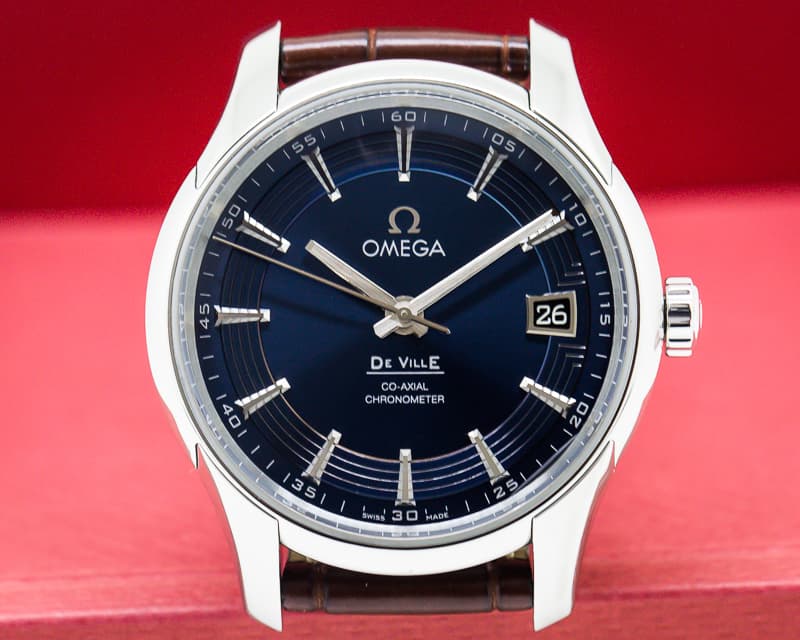 Omega De Ville Co-Axial Hour Vision Blue Dial SS 