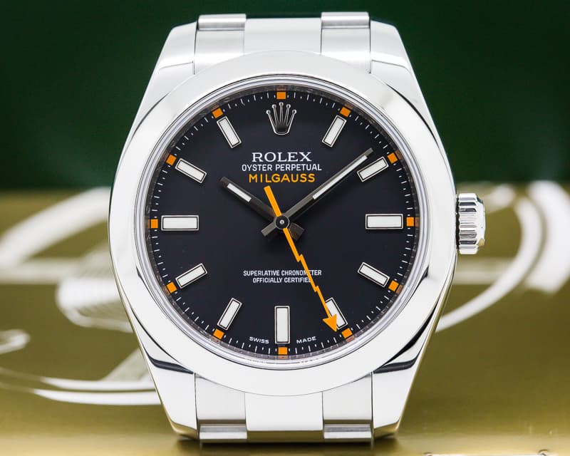 Rolex Milgauss SS Black Dial
