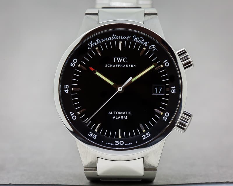 IWC GST Alarm SS Black Dial 