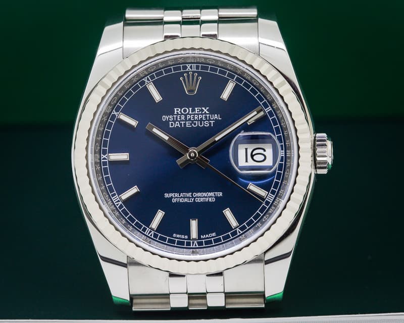 Rolex Datejust SS Jubilee Blue Dial 