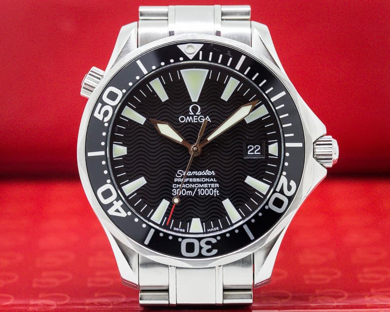 Omega Seamaster SS Black Dial