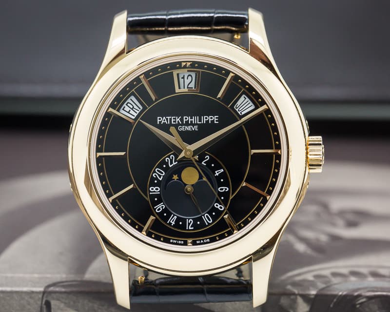Patek Philippe Annual Calendar Black Dial / Deployment Buckle 

