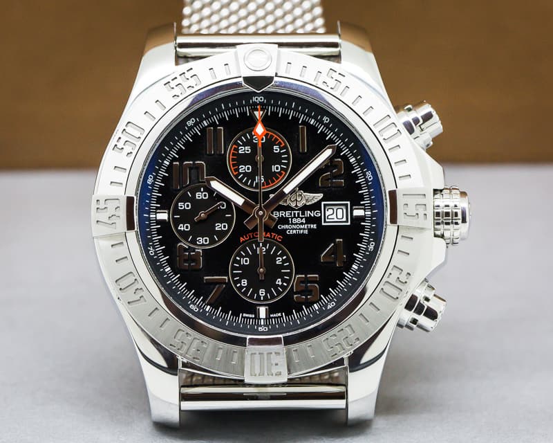 Breitling Aeromarine Super Avenger SS/SS Black