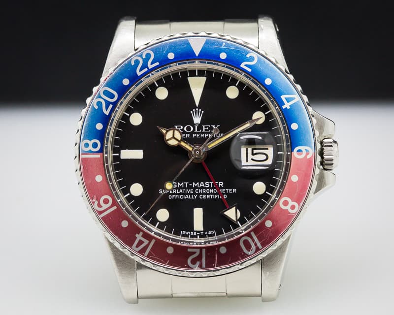 Rolex Vintage GMT Master "Pepsi Bezel" SS/Oyster Circa 1978