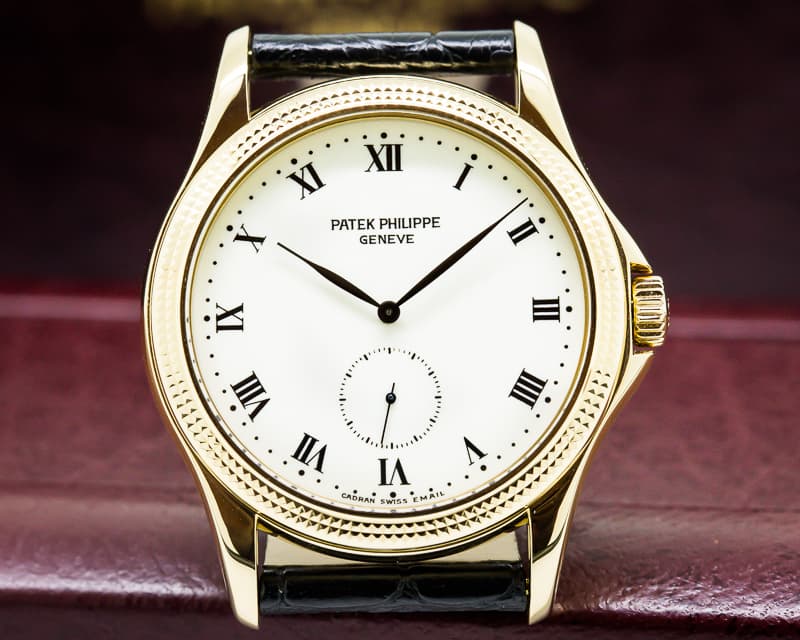 Patek Philippe Calatrava Enamel Dial 18K Yellow Gold