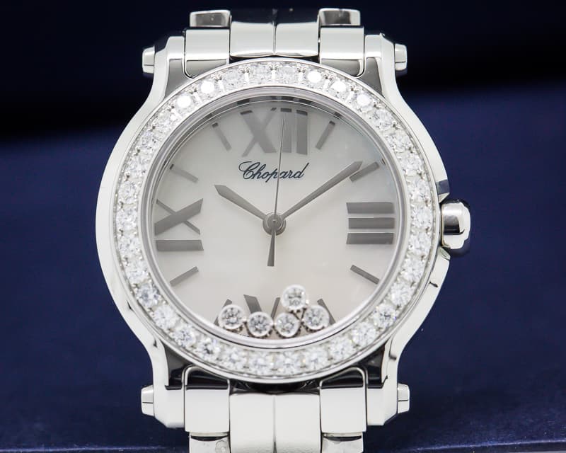 Chopard Happy Sport SS MOP Dial Diamond Bezel