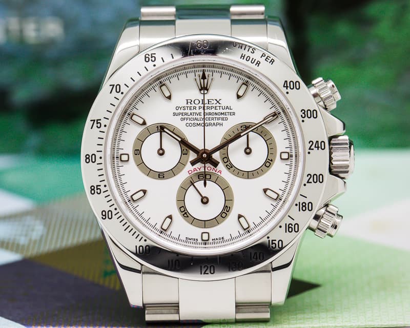 Rolex Daytona White Dial  Collector Quality "Full Set" UNPOLISHED