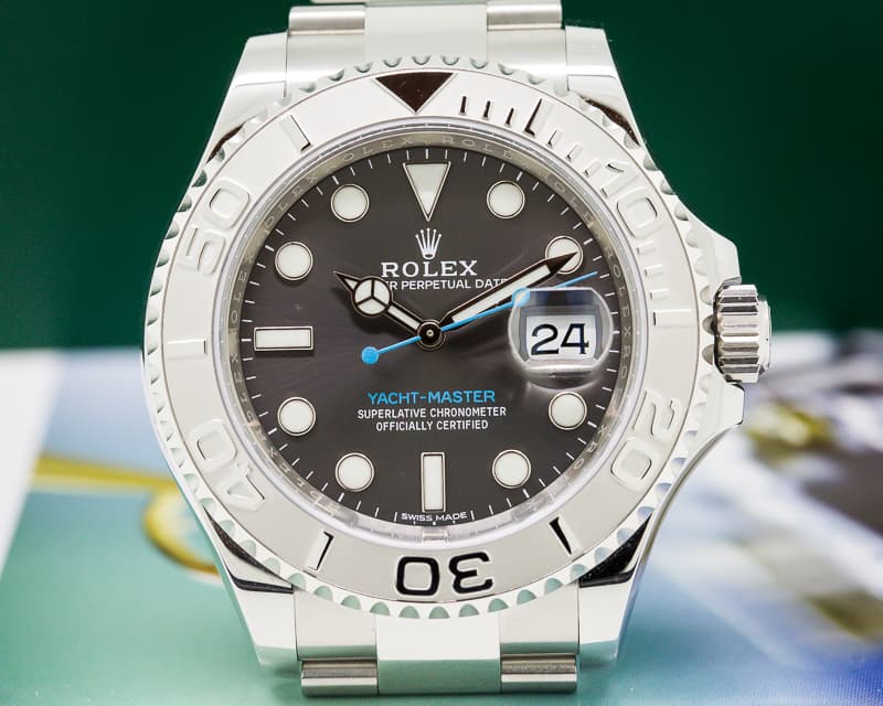 Rolex Yacht Master SS Rhodium Dial / Platinum Bezel