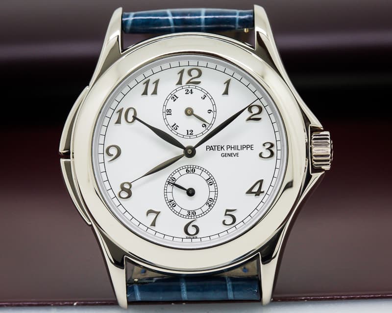 Patek Philippe Travel Time 18K White Gold / Patek Serviced 