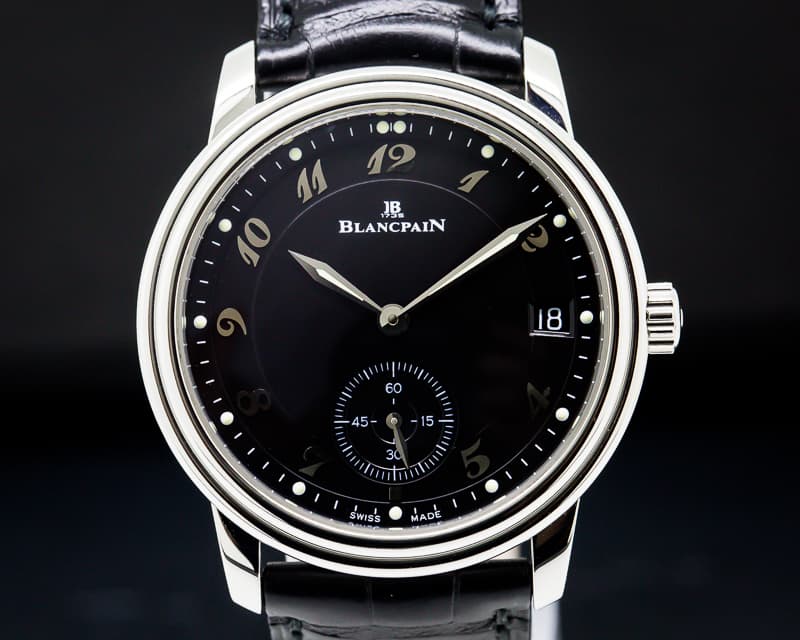 Blancpain Ultra Thin Automatic 100HR Black Arabic Dial