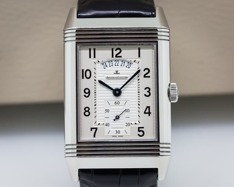 Jaeger LeCoultre Grande Reverso 986 DuoDate Silver Dial SS 