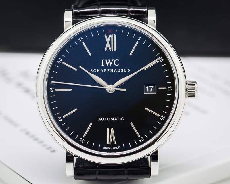 IWC Portofino Automatic SS Black Dial 