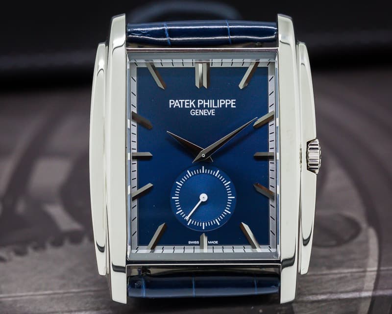 Patek Philippe Gondolo 18K White Gold Blue Dial Manual Wind 