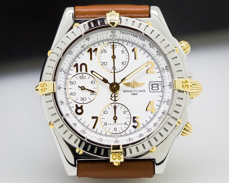 Breitling Chronomat White Dial SS / 18K