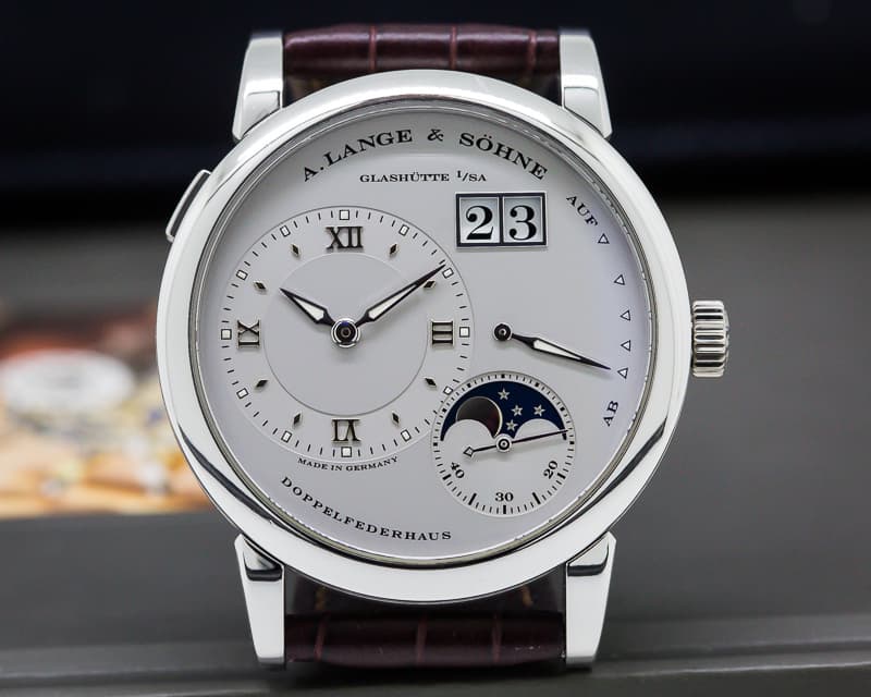 A. Lange and Sohne Lange 1 Moon Platinum / Deployant