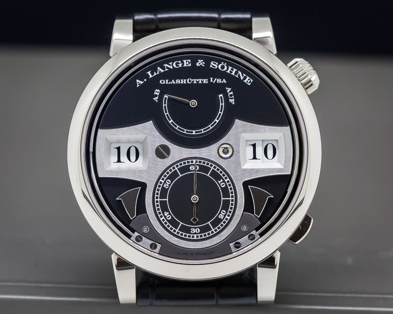 A. Lange and Sohne Zeitwerk Striking Time 18K White Gold
