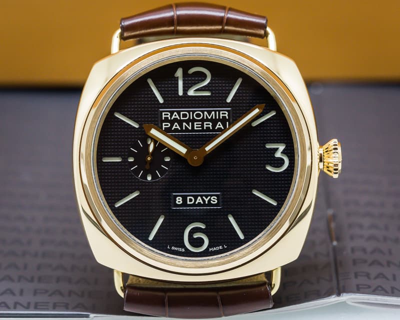 Panerai Radiomir 8 Days 18k Rose Gold 