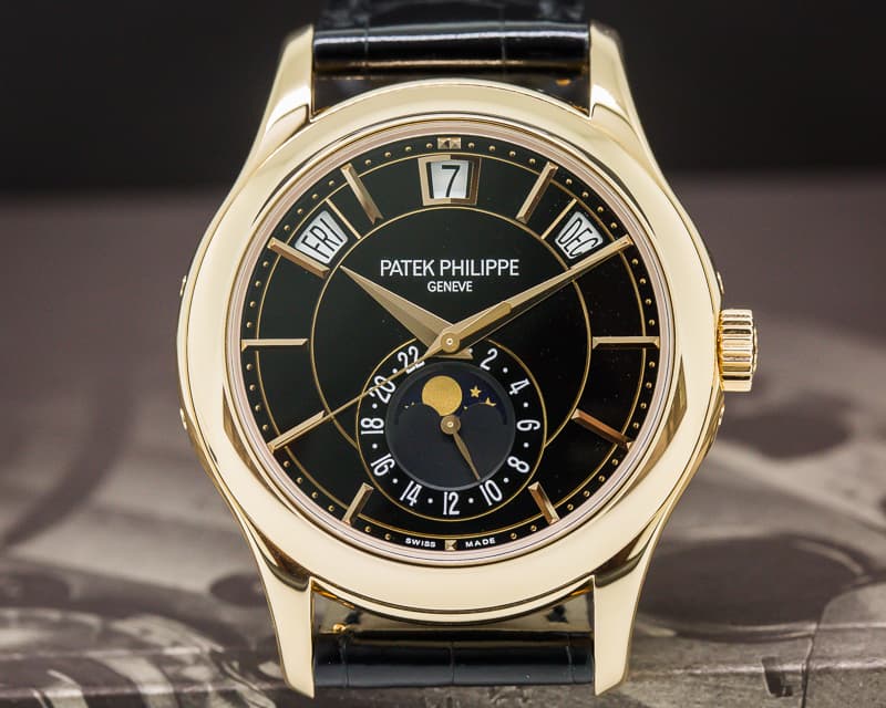 Patek Philippe Annual Calendar Black Dial  

