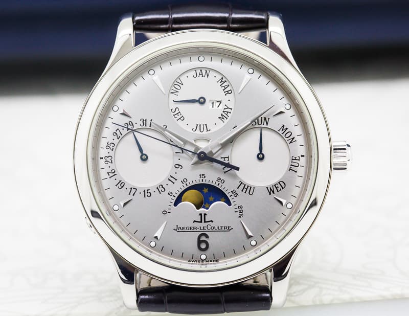 Jaeger LeCoultre Master Perpetual Calendar Silver Dial 18K white Gold