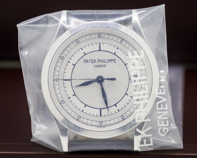 Patek Philippe Calatrava 18K White Gold Sector Dial SEALED