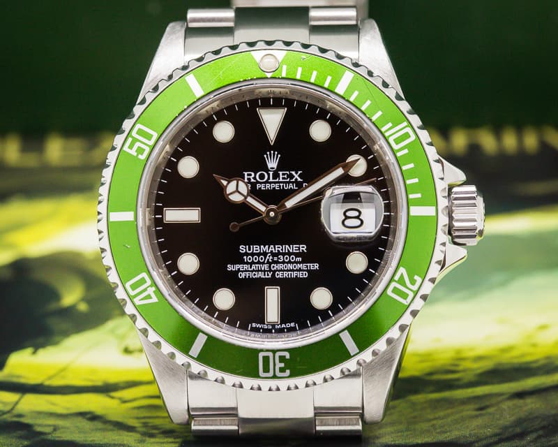 Rolex Submariner 50th Anniversary SS Green Bezel