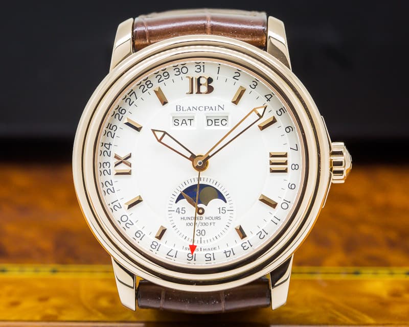Blancpain Complete Calendar Half Hunter 18K Rose Gold Limited