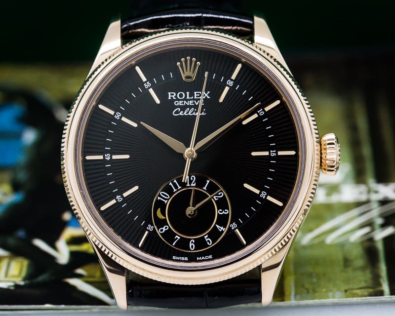 Rolex Cellini Dual Time 18K Rose Gold 
