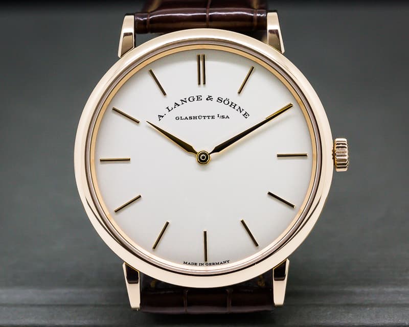 A. Lange and Sohne Saxonia Thin Manual Wind 18K Rose Gold