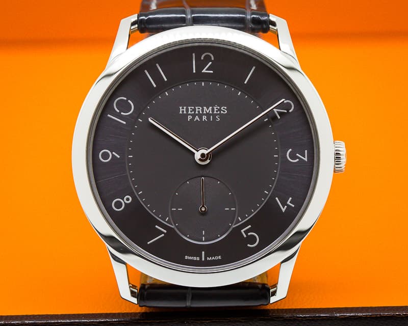 Hermes Slim D Steel Grey Dial