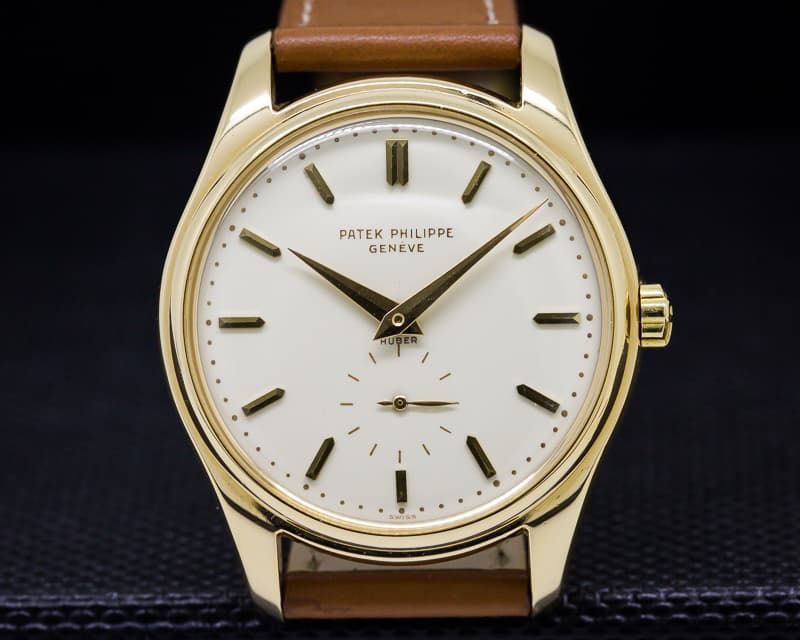 Patek Philippe Vintage Calatrava Automatic Enamel Dial "HUBER SIGNED" RARE