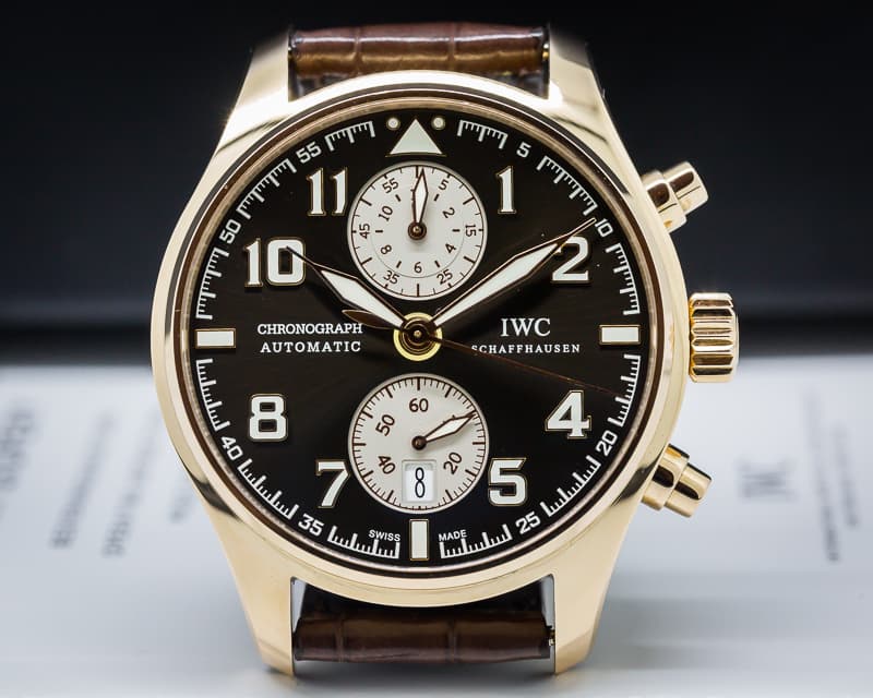IWC Pilots Chronograph Edition Antoine de Saint Exupery 18K Rose Gold