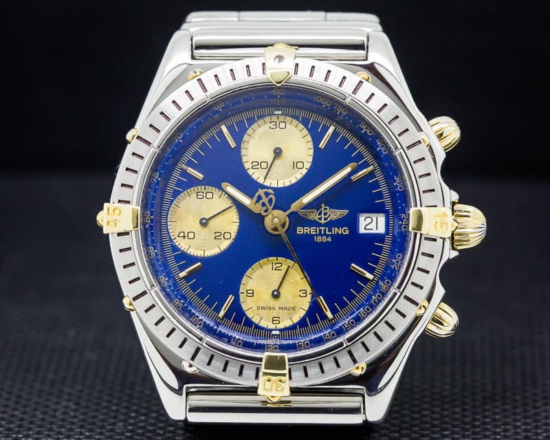 Breitling Chronomat Blue Dial SS / 18K