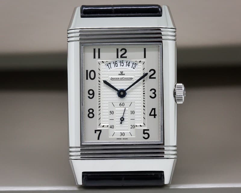 Jaeger LeCoultre Grande Reverso 986 DuoDate Silver Dial SS 
