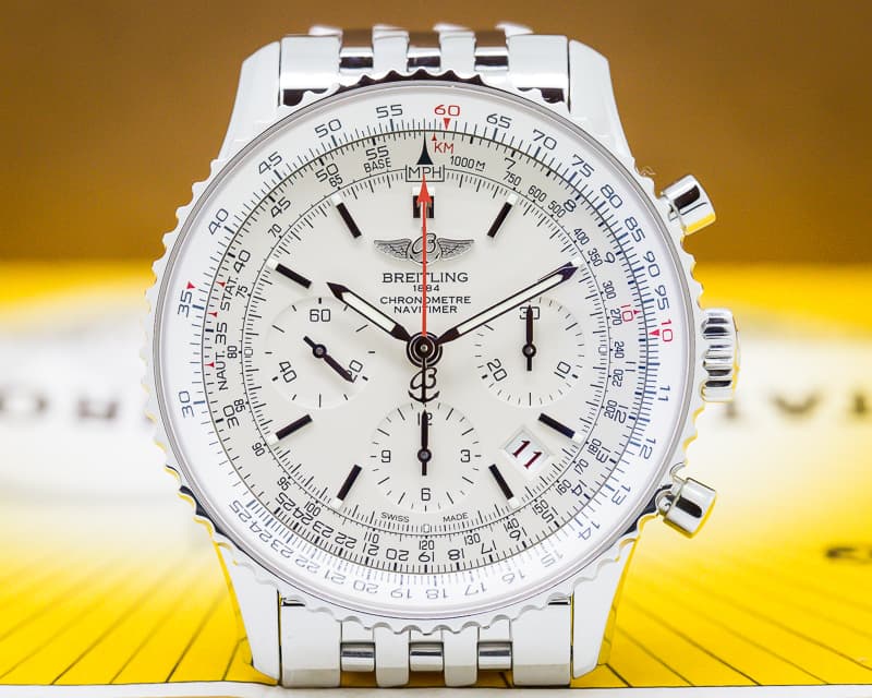 Breitling Navitimer 01 Limited Edition Chronograph Silver Dial SS