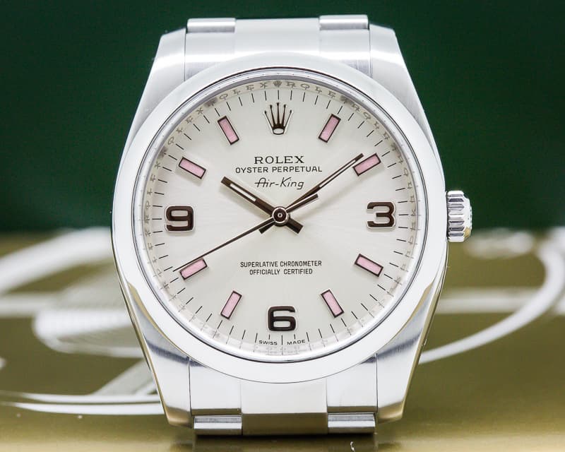 Rolex Air King Silver Dial SS