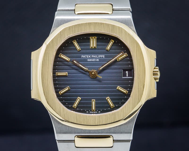 Patek Philippe Nautilus 18K YG / SS Blue Dial Automatic