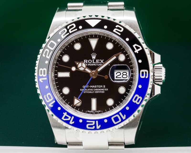 Rolex BLNR GMT Master II Ceramic Black & Blue SS UNWORN