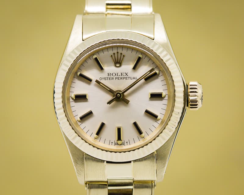 Rolex Oyster Perpetual Ladies Yellow Gold