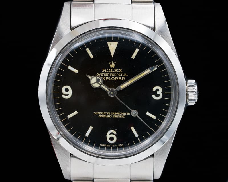 Rolex Vintage Explorer I Gilt Glossy TROPICAL Dial 